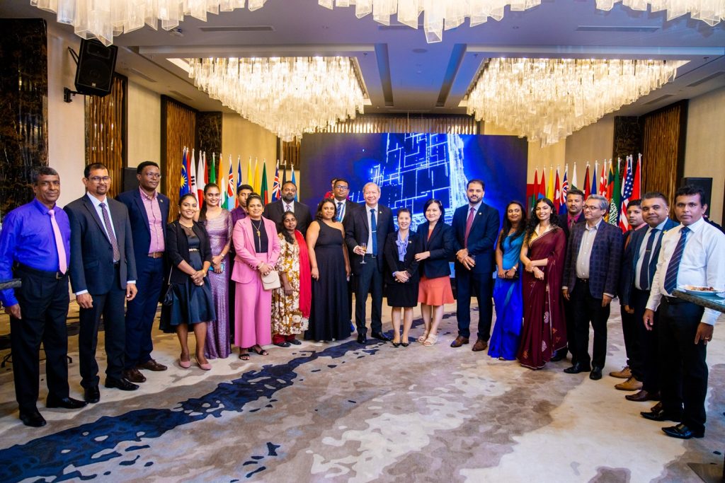 Part of The Colombo Plan Staff at the 73rd anniversary celebrations of The Colombo Plan, 
Colombo Sri Lanka.