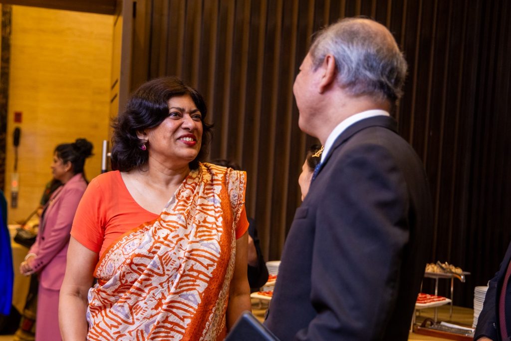 Ms. Yasoja Gunasekera, Additional Secretary, Europe & North America, Latin America and Caribbean Division, Ministry of Foreign Affairs, Sri Lanka, pictured with  H.E. Dr Benjamin P. Reyes, Secretary-General of The Colombo Plan