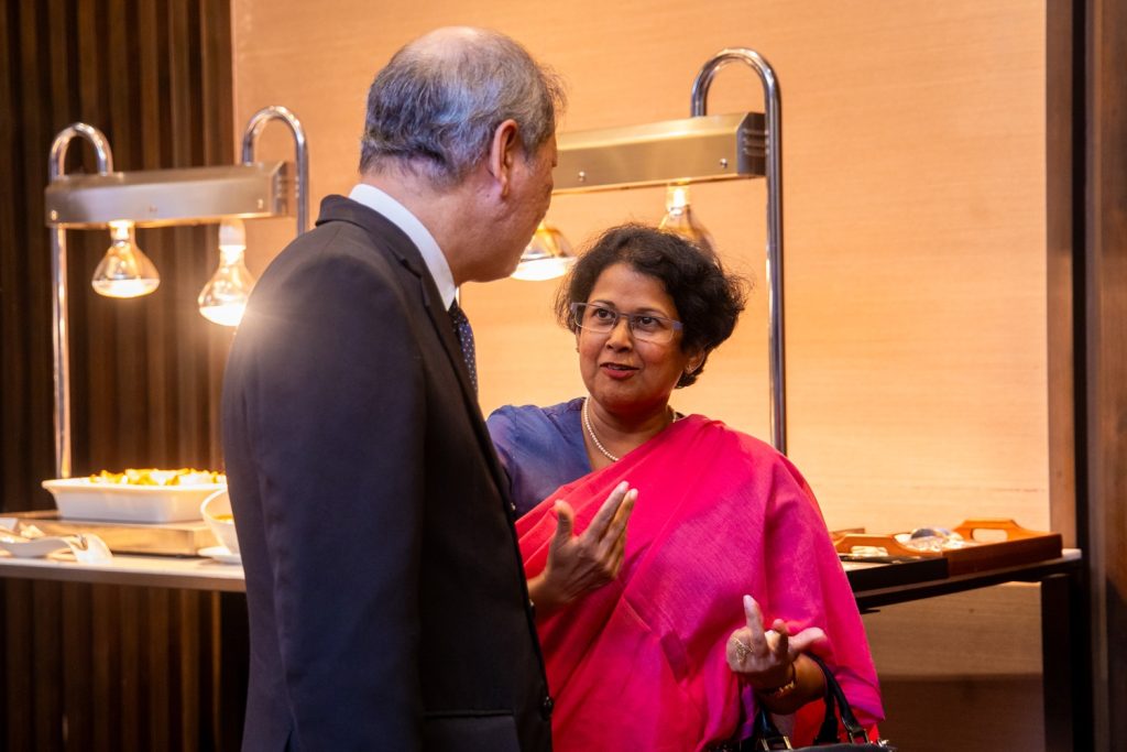 Mrs. Shanika Dissanayake, Additional Secretary, Economic Affairs, Ministry of Foreign Affairs, Sri Lanka pictured with H.E. Dr Benjamin P. Reyes, Secretary-General of The Colombo Plan