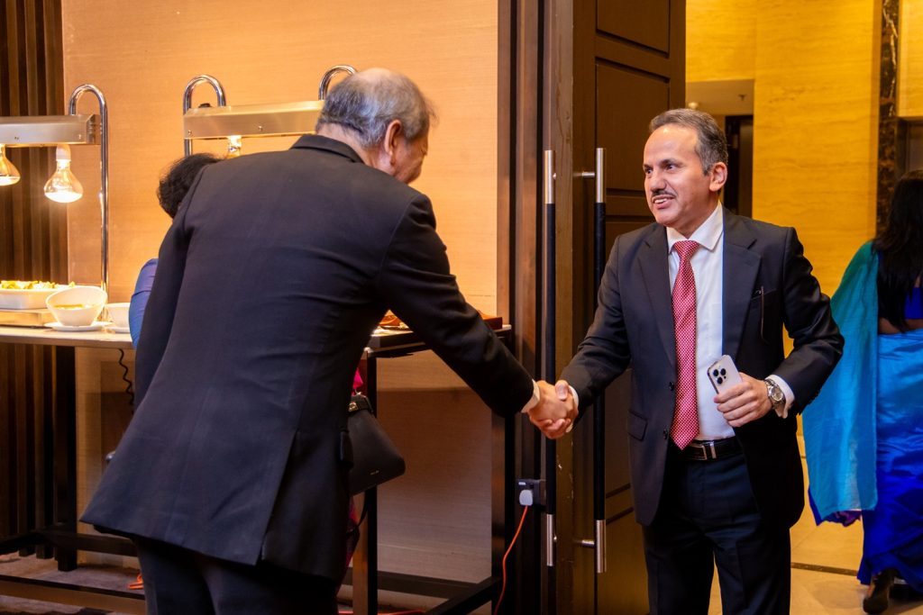 H.E. Khaled Nasser AlAmeri assumed his duties as Ambassador Extraordinary and Plenipotentiary of the United Arab Emirates to Sri Lanka, pictured with H.E. Dr Benjamin P. Reyes, Secretary-General of The Colombo Plan