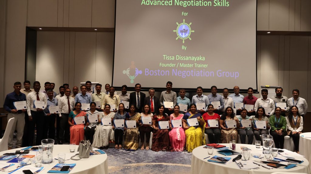 Skill Connect Training Course: Effective Negotiation for Maritime Professionals conducted by The Colombo Plan’s Maritime Advisory Programme (MAP) for Sri Lanka Ports Authority