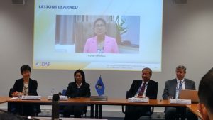 The Colombo Plan delegation at the CPDAP Side Event in CND, Vienna