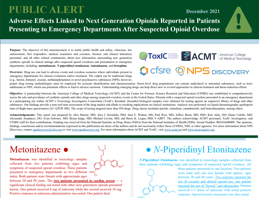 Nitazenes Public Alert